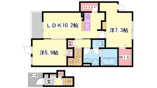 ザ・ビレッジグリーン飾東の物件間取画像